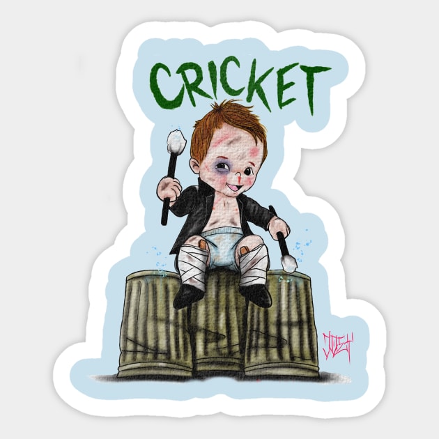 Cricket Kewpie Sticker by Art Vandalism Ink